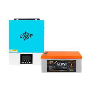 Комплект резервного живлення LP(LogicPower) ДБЖ + літієва (LiFePO4) батарея (UPS W3000 + АКБ LiFePO4 5888W) lp_37447 фото