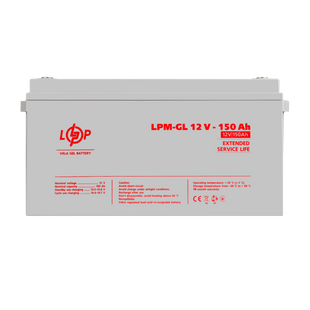 Акумулятор гелевий LPM-GL 12V - 150 Ah lp_4155 фото