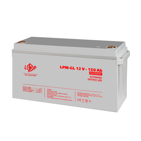 Аккумулятор гелевый LPM-GL 12V - 150 Ah lp_4155 фото