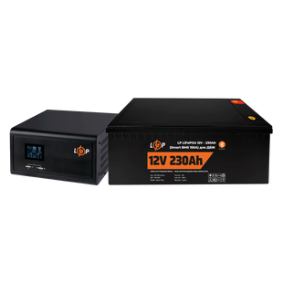 Комплект резервного живлення LP (LogicPower) ДБЖ + літієва (LiFePO4) батарея (UPS 1500VA + АКБ LiFePO4 2944W) lp_20486 фото