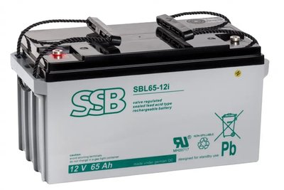 Акумуляторна мультигелева батарея SSB AGM (65 А*год) SSB-AGM-SBL12-65 фото