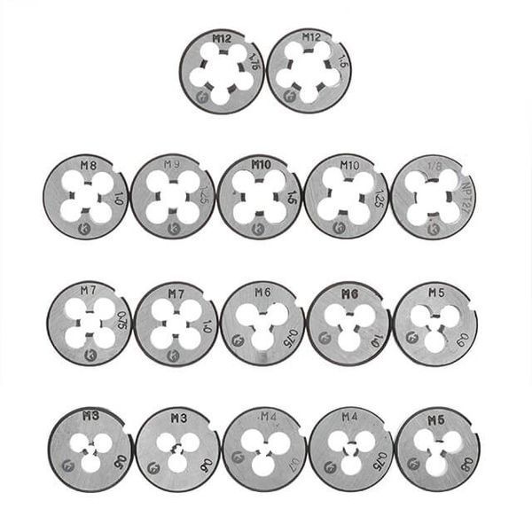 Набор плашек M3-M12, метчиков M3-M12, 40 ед. INTERTOOL SD-8040 SD-8040 фото