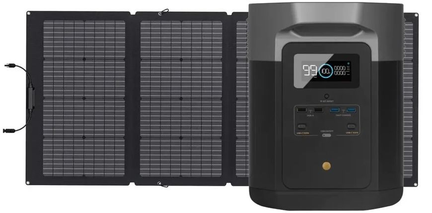 Сонячний генератор EcoFlow DELTA Max(1600) + 2*220W Solar Panel SG-EFD-2-200 фото
