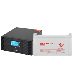Комплект резервного живлення LP (LogicPower) ДБЖ + гелева батарея (UPS B1500 + АКБ GL 1440W) lp_19996 фото