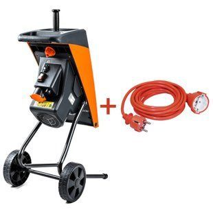 Подрібнювач садовий DS2500/40 KIT, гілки до 40мм + подовжувач 10м 3*1,5 помаранчевий 83870 фото
