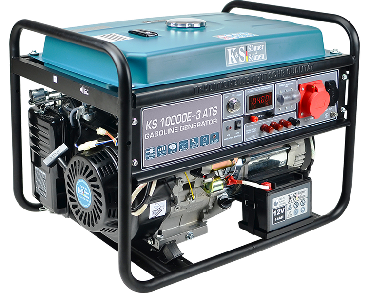 Генератор бензиновий Konner & Sohnen KS-10000E-3-ATS (ном 7,5 КВт, макс 10 кВА) KS-10000E-3-ATS фото