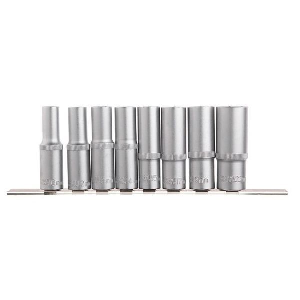 Набор удлиненных головок на планке 10-22, 1/2", 8 ед. INTERTOOL ET-6009 ET-6009 фото