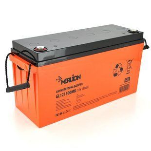 Акумулятор гелевий MERLION MERL-GEL-GL121500M8-12-150 12V150Ah (150 А*год) BT-MERL-GEL-GL121500M8-12-150 фото