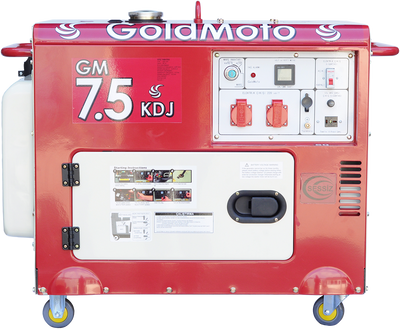 Генератор дизельний GoldMoto GM7.5KDJ (ном 5 КВт, макс 6,9 кВА) GM-75-KDJ фото