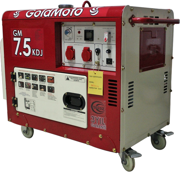 Diesel generator GoldMoto GM7.5KDJ (nom 5 kW, max 6.9 kVA) GM-75-KDJ photo