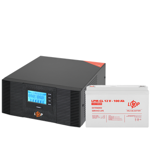 Комплект резервного питания LP (LogicPower) ИБП + гелевая батарея (UPS B1500 + АКБ GL 1200W) lp_19995 фото