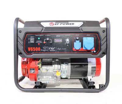 Генератор бензиновий EF POWER V6500 (ном 5 кВт, макс 6,9 кВА) FEP-V6500 фото