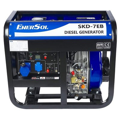 Генератор дизельный EnerSol SKD-7EB (ном 6 кВт, макс 8,1 кВА) SKD-7-EB фото