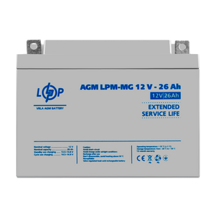 Акумулятор мультигелевий LPM-MG 12V - 26 Ah lp_6557 фото