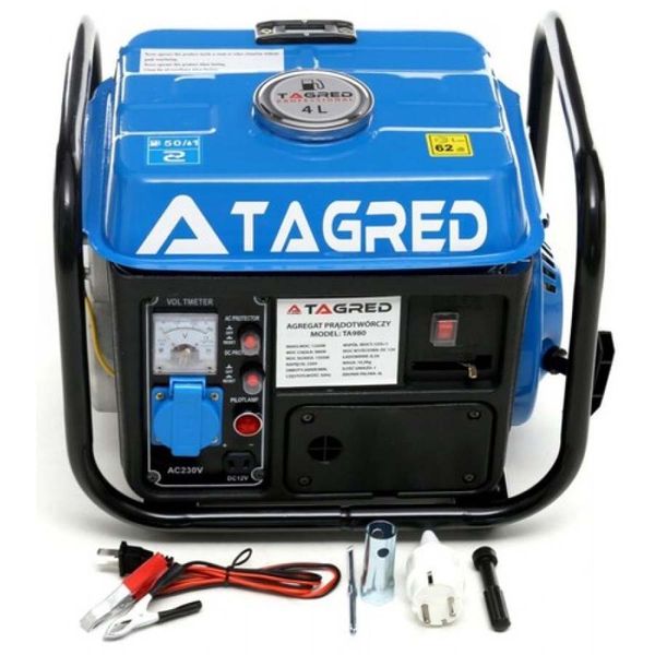 Генератор бензиновий TAGRED TA-980 (ном 1 КВт, макс 1,56 кВА) TA-980 фото