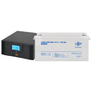 Комплект резервного живлення LP (LogicPower) ДБЖ + мультигелева батарея (UPS B1500 + АКБ MG 1800W) lp_20001 фото