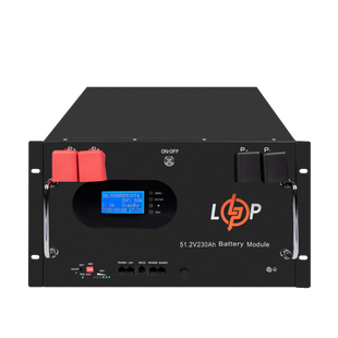 Акумулятор LP LiFePO4 51,2V - 230 Ah (11776Wh) (Smart BMS 200A) с LCD RM AB RS485/CAN lp_30386 фото