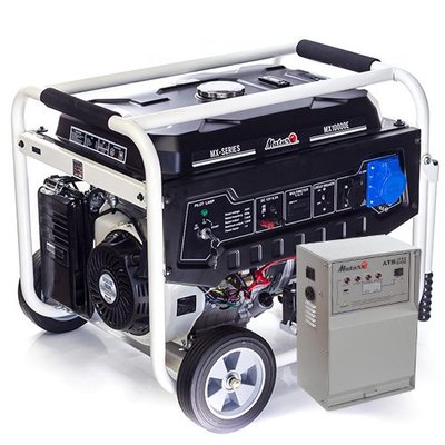 Генератор бензиновий Matari MX-10000-EA-ATS + Блок керування ATS MATARI 1P60/3P32 (ном 7 КВт, макс 9,38 кВА) MX-10000-EA-ATS фото