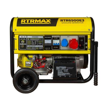 Генератор бензиновый RTRMAX RTR6500E3 (ном 5 КВт, макс 6,88 кВА) RTR-6500-E3 фото