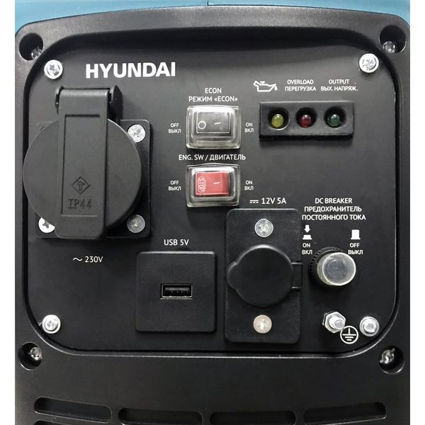 Генератор бензиновый Hyundai HHY-1000-SI (ном 0 КВт, макс 1,25 кВА) HHY-1000-SI фото