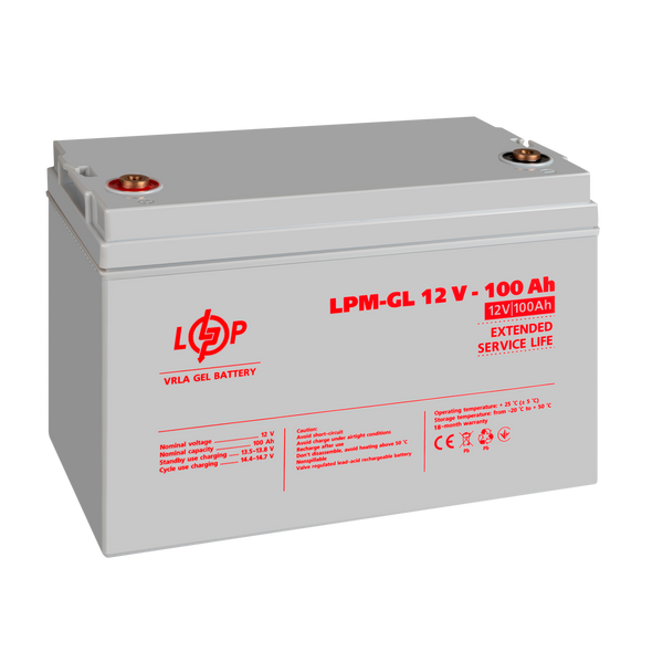 Аккумулятор гелевый LPM-GL 12V - 100 Ah lp_3871 фото
