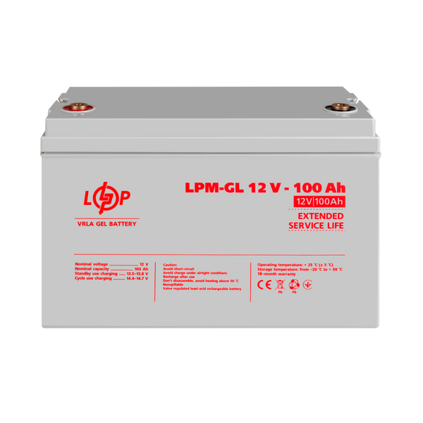 Аккумулятор гелевый LPM-GL 12V - 100 Ah lp_3871 фото
