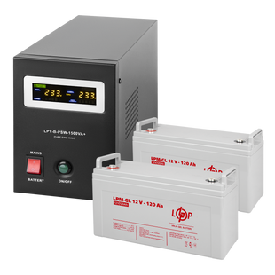 Комплект резервного питания LP (LogicPower) ИБП + гелевая батарея (UPS B1500 + АКБ GL 2880W) lp_19803 фото