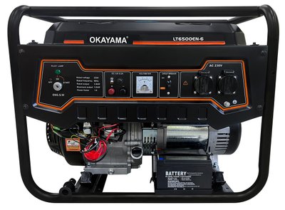 Бензиновый генератор OKAYAMA LT6500EN-6 (5 Kw) GB-OK-LT-6500-6 фото