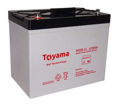 Акумулятор гелевий Toyama NPG60-12 (80 А*год) GA-T-NPG12-80 фото