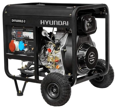 Diesel generator Hyundai DHY-6000-LE3 (nom 5 kW, max 6.9 kVA) DHY-6000-LE3 photo
