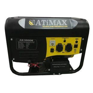 Генератор бензиновый бытовой электрический Atimax AG-3500-E (ном 2,5 кВт, макс 3,5 кВА) без коробки AG-3500-E-WB фото