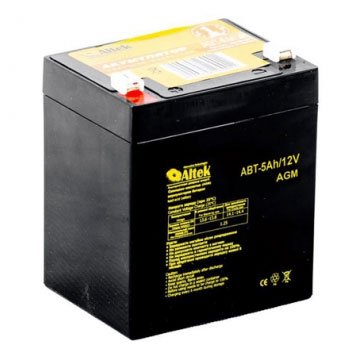 Акумулятор свинцево-кислотний Altek A5-12-AGM 12V5Ah (5 А*год) BT-ABT-5-12-AGM фото