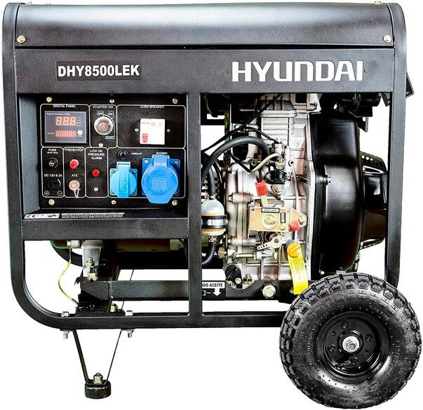Генератор дизельный Hyundai DHY-8500-LEK (ном 6,56 КВт, макс 9 кВА) DHY-8500-LEK фото