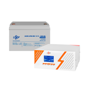 Комплект резервного живлення LP (LogicPower) ДБЖ + мультигелева батарея (UPS B1500 + АКБ MG 1200Wh) lp_29699 фото