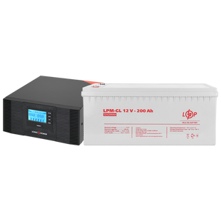 Комплект резервного живлення LP (LogicPower) ДБЖ + гелева батарея (UPS B1500 + АКБ GL 2400W) lp_19998 фото