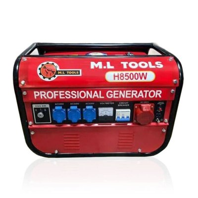 Генератор бензиновий ML Tools H-8500-W (ном 6 КВт, макс 10,6 кВА) H-8500-W фото