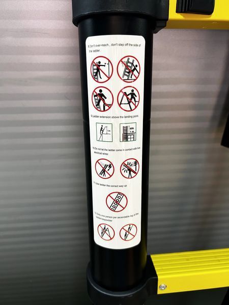 Драбина телескопічна GTM KME1032Y/881032, 3,2м, алюмінієва 39527 фото
