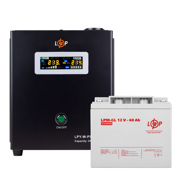 Комплект резервного питания для котла LP (LogicPower) ИБП + гелевая батарея (UPS W500 + АКБ GL 480W) lp_14014 фото