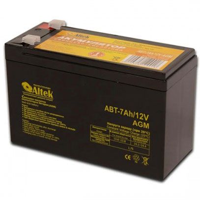 Акумулятор свинцево-кислотний Altek ABT-7Ah/12V AGM (7 А*год) BT-ABT-7-12-AGM фото