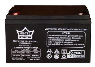 Акумулятор гелевий OR-TEC 12v 100 Ah GEL AG-ORT-12-100-GEL фото