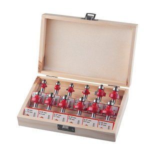 Набор фрез калевочных, 12 ед. INTERTOOL HT-0077 HT-0077 фото
