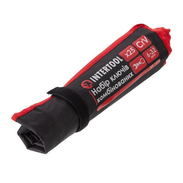 Набор ключей комбинированных 25 ед., 6-32 мм, PROF, чехол INTERTOOL XT-1526 XT-1526 фото