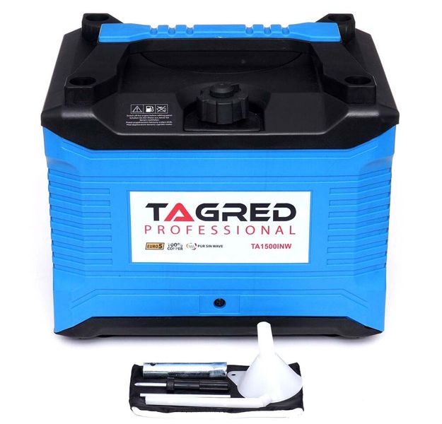 Генератор инверторный TAGRED TA1500INV (ном 1 кВт, макс 1,2 кВА) GG-TA-1500-INW фото
