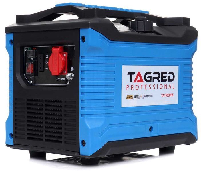 Генератор инверторный TAGRED TA1500INV (ном 1 кВт, макс 1,2 кВА) GG-TA-1500-INW фото
