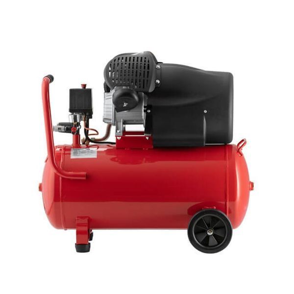 Компрессор 50 л, 2,23 кВт, 220 В, 10 атм, 354 л/мин, 2 цилиндра INTERTOOL PT-0004 PT-0004 фото