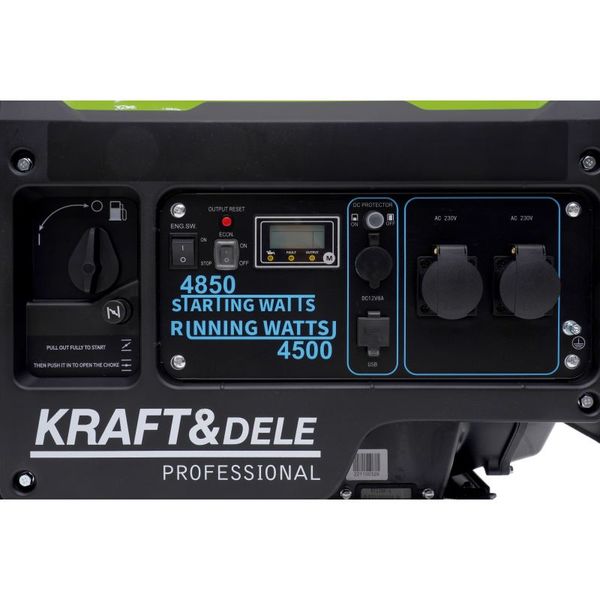 Генератор бензиновий Kraft&Dele KD688 (ном 4,5 КВт, макс 6 кВА) KD-688 фото