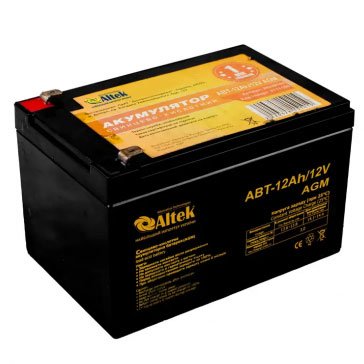 Lead-acid battery Altek A12-12-AGM 12V12Ah (12 А*h) BT-ABT-12-12-AGM photo