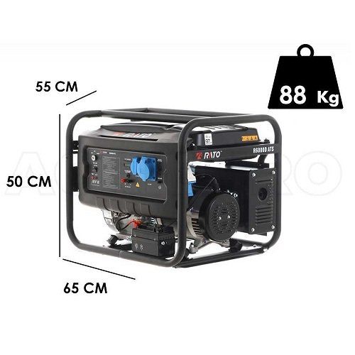 Генератор бензиновий RATO R6000D ATS (ном 5,5 КВт, макс 7,5 кВА) RATO-R6000D-8-ATS фото