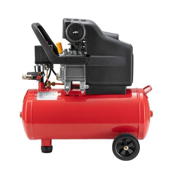 Компрессор 24 л, 1,5 кВт, 220 В, 8 атм, 206 л/мин INTERTOOL PT-0009 PT-0009 фото