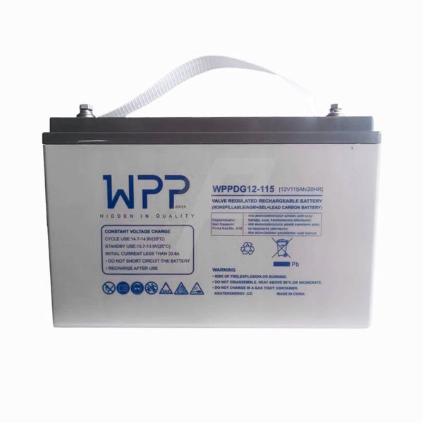 Gel battery 115ah WPPower WPPDG12-115 115 amperes 12 volts for inverter ipp uninterruptible boiler home battery WPPDG12-115 photo